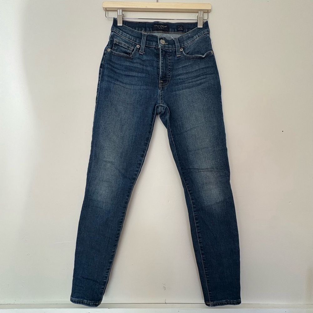 Women's Lucky Brand Jeans Ava Skinny mid rise size 4/27 dark Blue Denim
